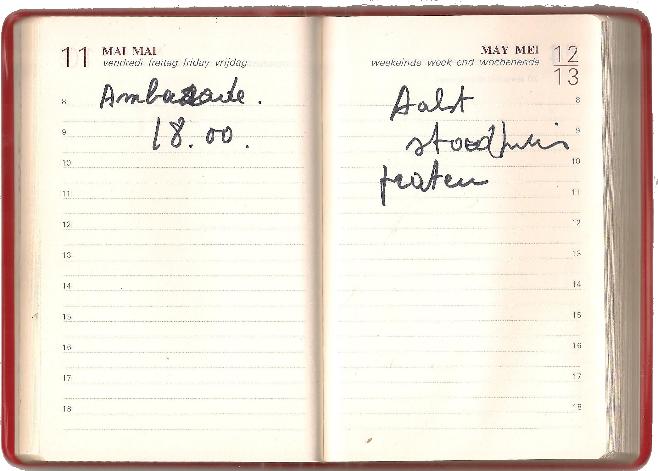 Zakagenda 11 mei 1979